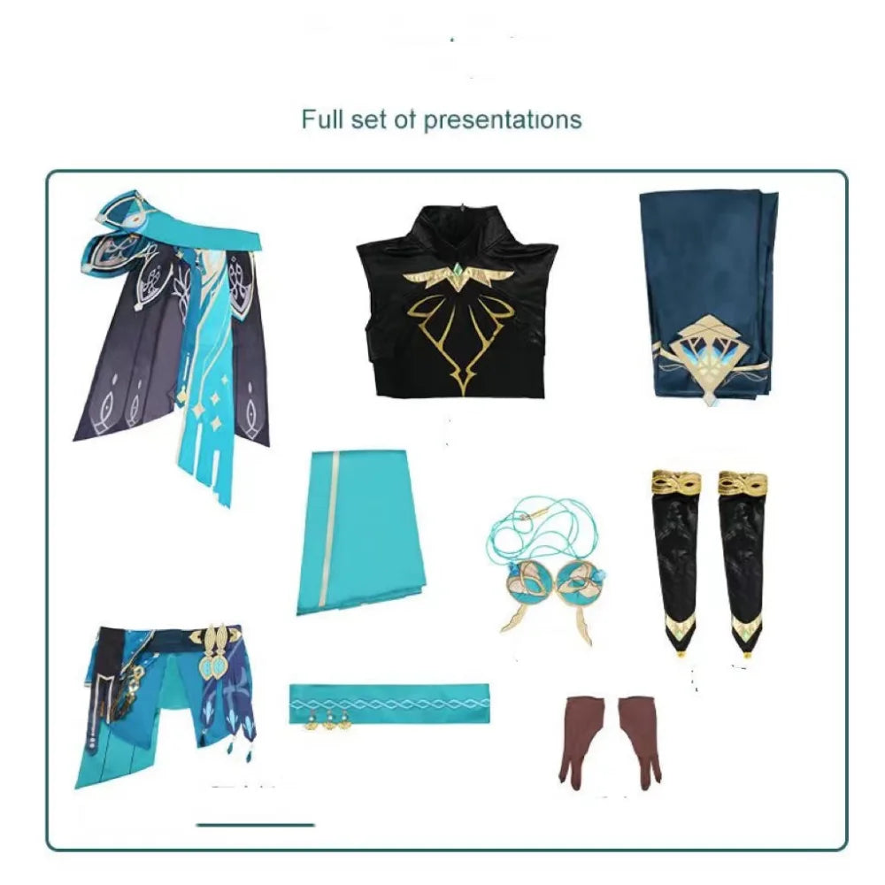 Genshin Impact Alhaitham Cosplay Outfit Clohes Full Set Outfit / S