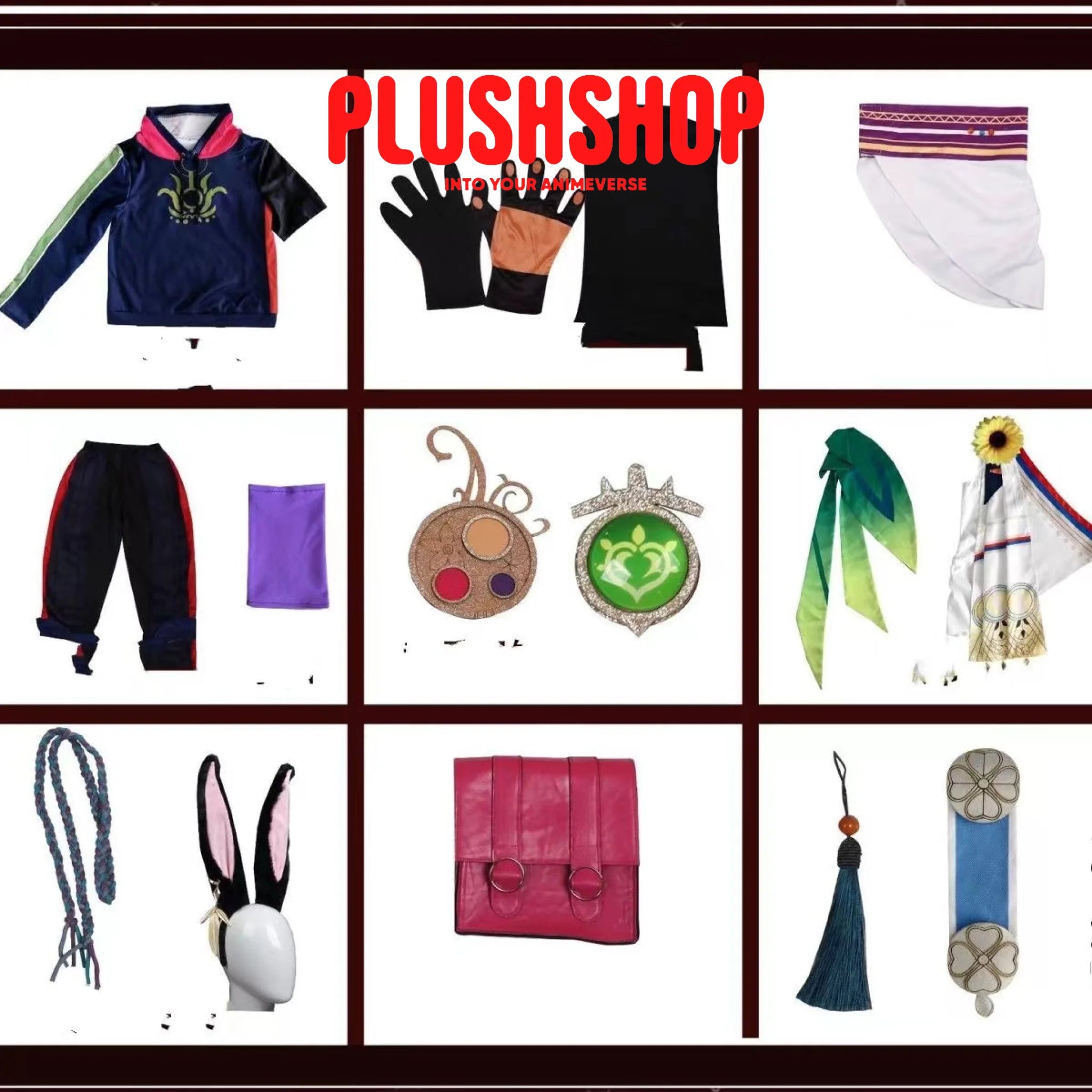 Genshin Impact Tighnari Cosplay Costume Full Set Wig