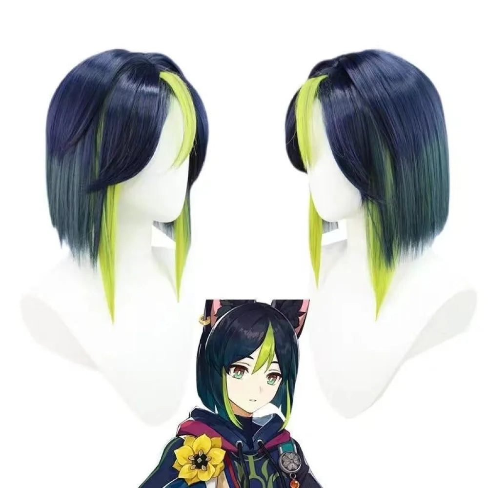 Genshin Impact Tighnari Cosplay Costume Full Set Wig Only / S