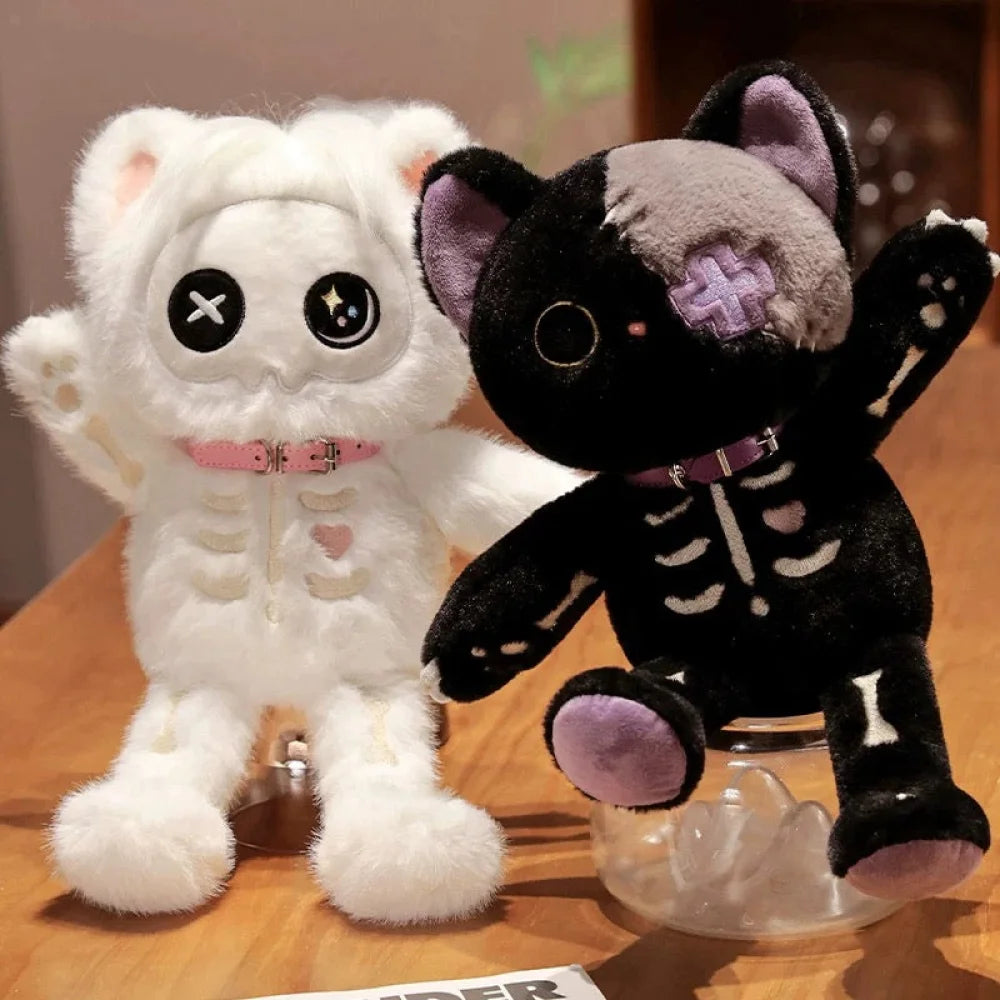 スカルキャット ぬいぐるみ Halloween Limited]Skeleton Cat Plush (15IN) – PLUSHSHOP