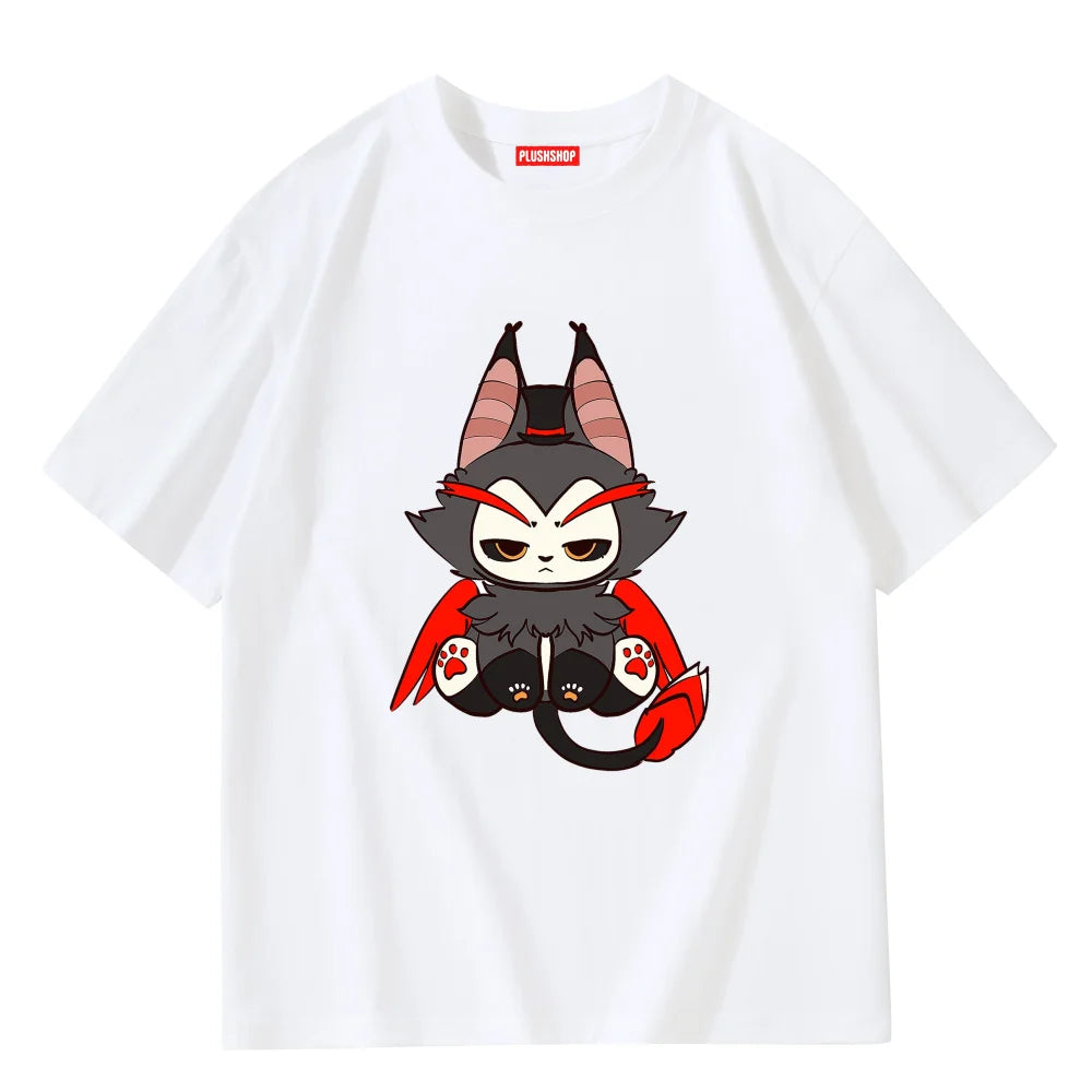 Husk Meow Creative Hoodie/T-Shirt Hazbin Hotel T-Shirt / S 衣服