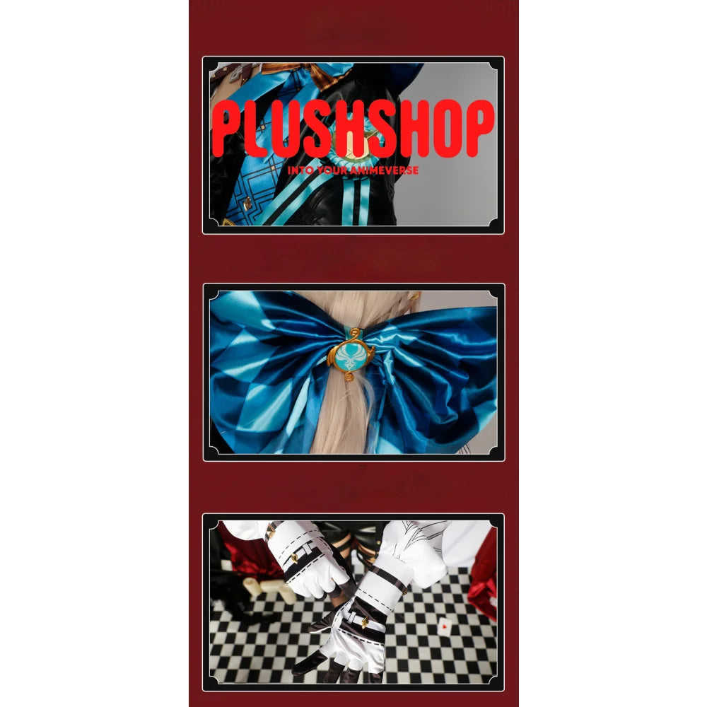 Genshin Impact Lyney & Lynette Cosplay Outfit Clohes Wig Cosplay