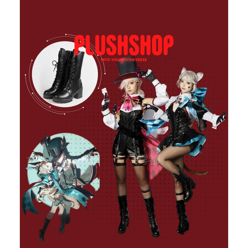 Genshin Impact Lyney & Lynette Cosplay Outfit Clohes Wig Cosplay