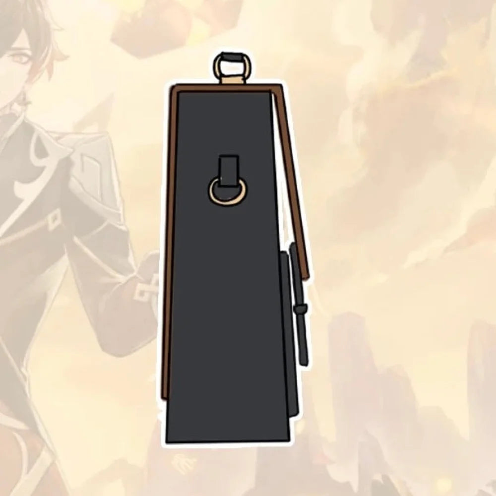 Genshin Zhongli Messenger Bag Pu Leather Theme Impression Bag(Pre-Order 邮差包
