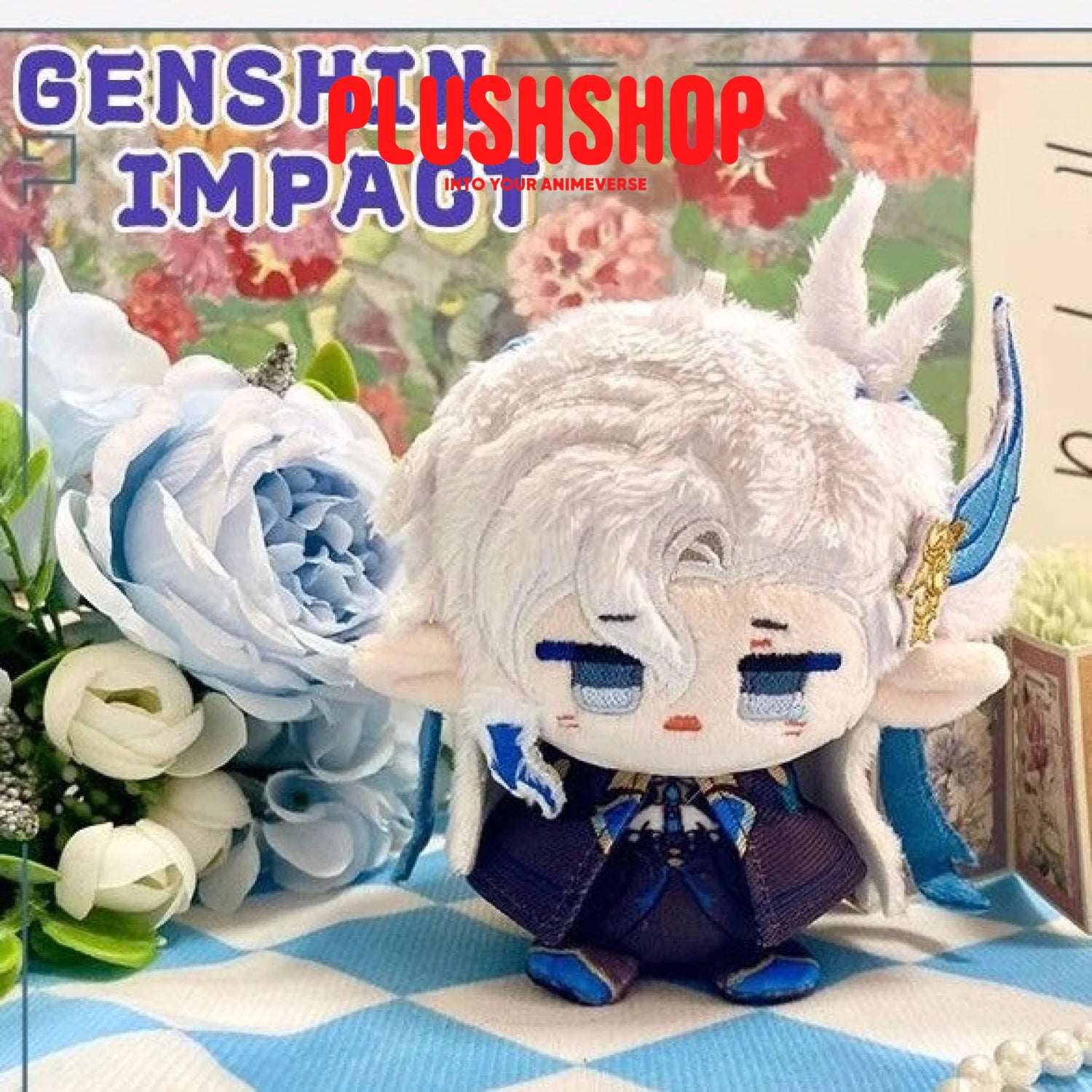 12Cm Genshin Impcat Fontaine Characters Navia Neuvillette Furina Clorinde Wriothesley Cute Plush