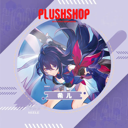 15Cm Honkai Starrail Characters Super Big Pao Mian Pins Buttons Badges Seele