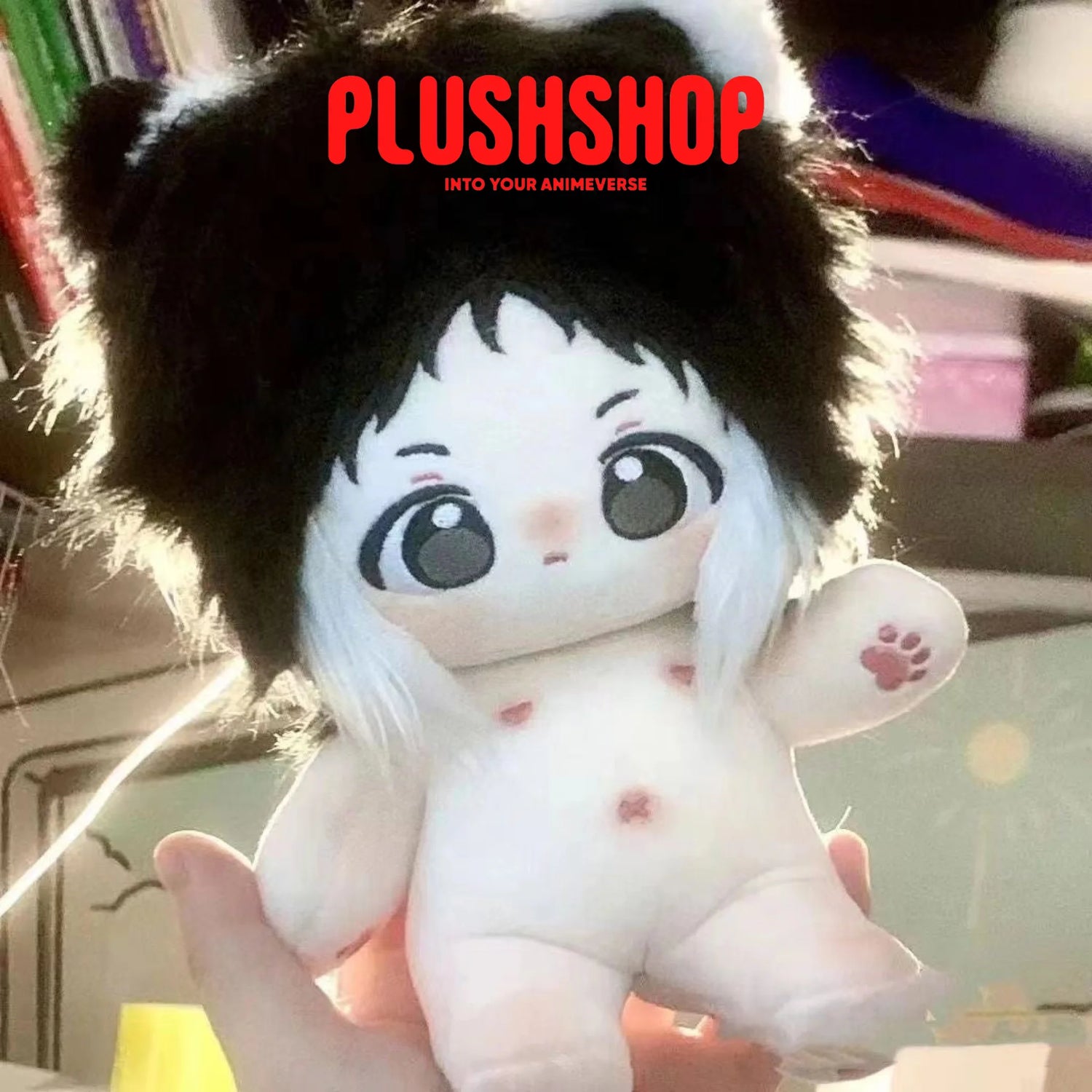 20Cm Bungo Stray Dogs Akutagawa Ryunosuke Stuffed Plushie Outfit Changeable Naked Doll 玩偶