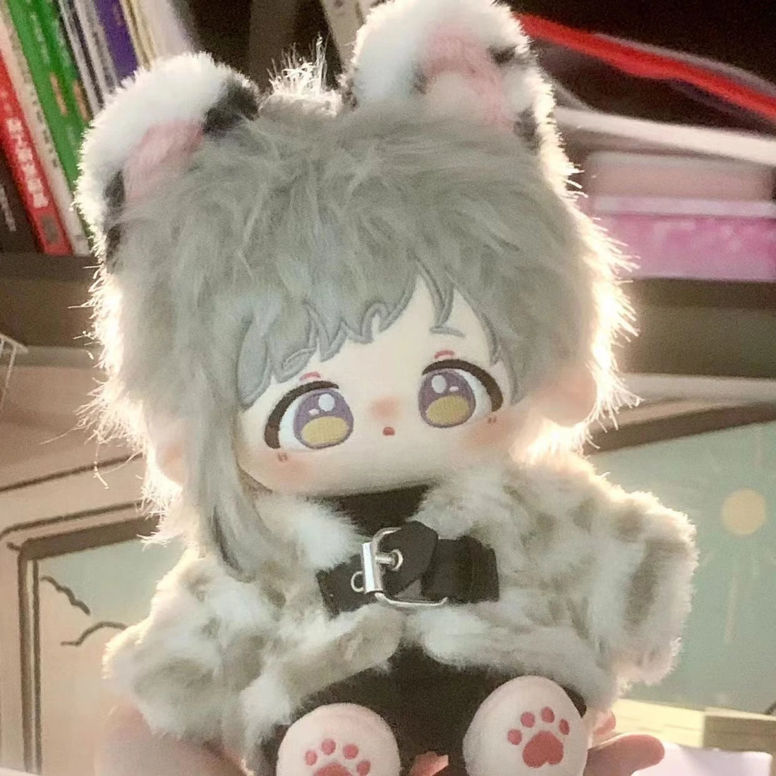 20Cm Bungo Stray Dogs Nakajima Atsushi Cat Stuffed Plushie Outfit Changeable Naked Doll With