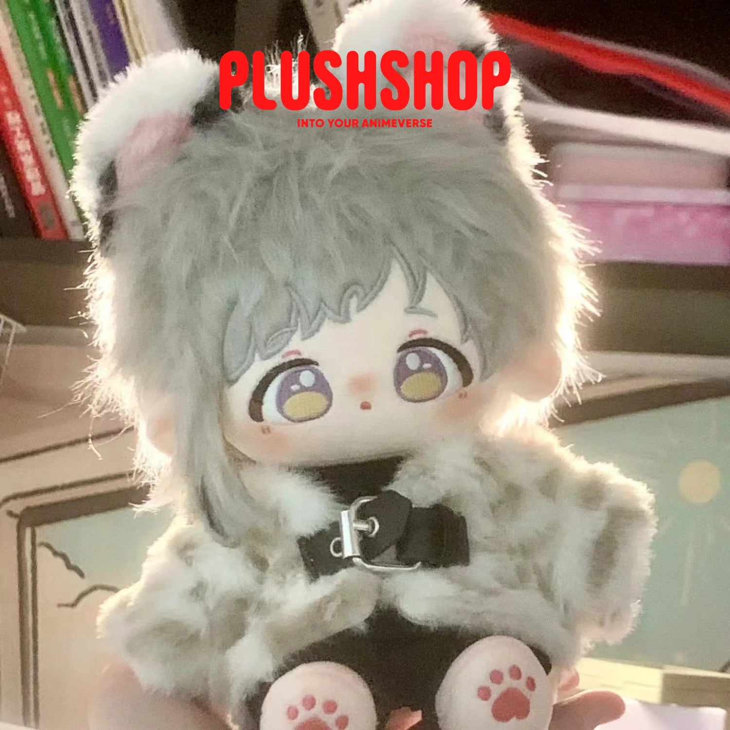 20Cm Bungo Stray Dogs Nakajima Atsushi Cat Stuffed Plushie Outfit Changeable
