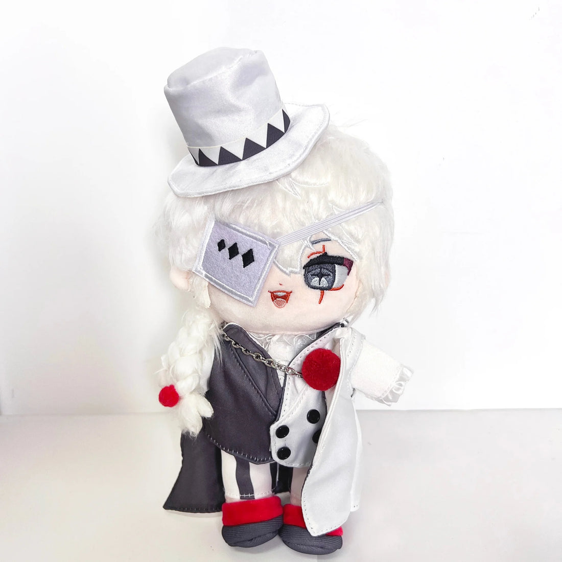 20Cm Bungo Stray Dogs Nikolai Gogol Stuffed Plushie Outfit Changeable Naked Doll With Bones 玩偶