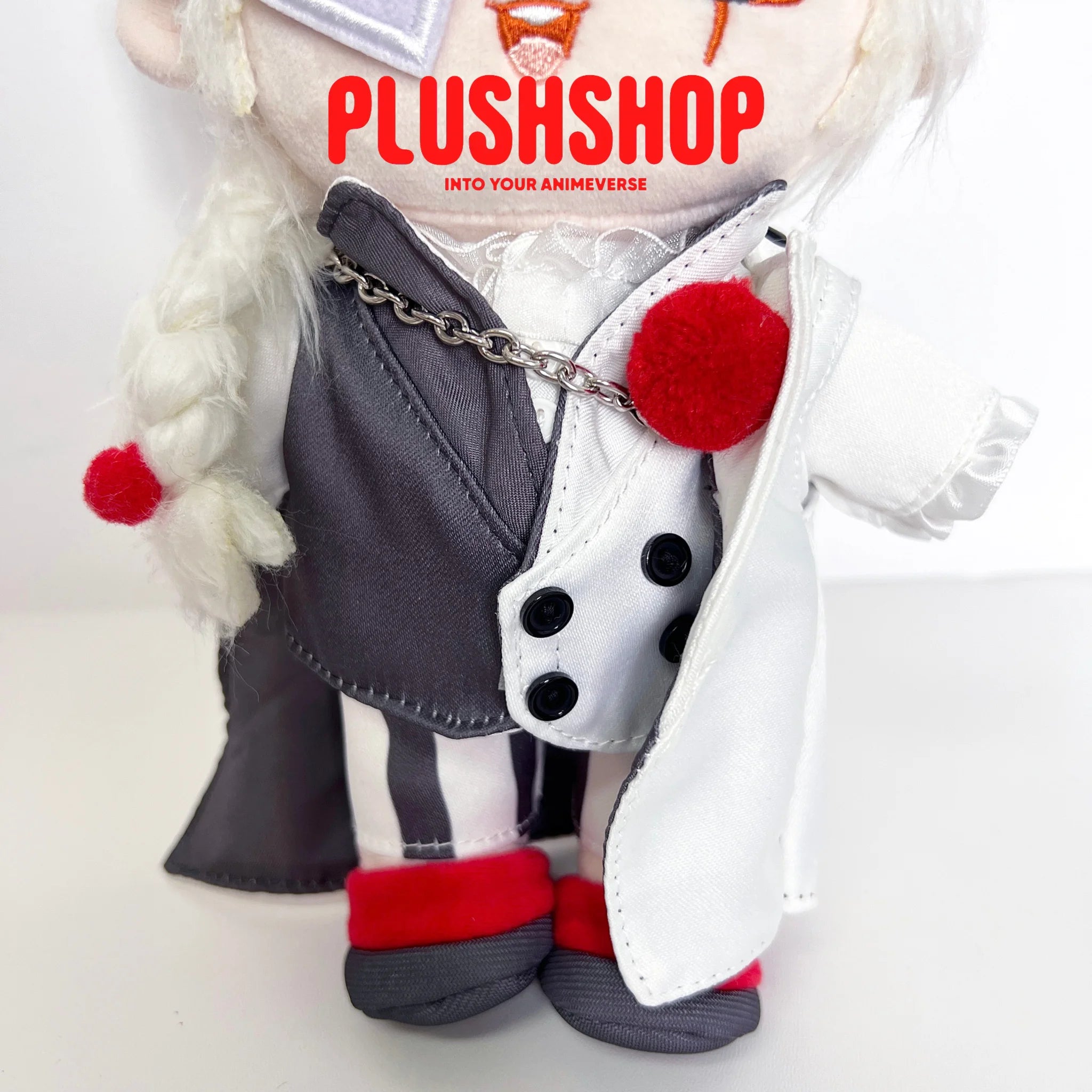 20Cm Bungo Stray Dogs Nikolai Gogol Stuffed Plushie Outfit Changeable 玩偶
