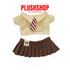 20Cm Cotton Doll Plush Clothes Cute Outfit For Dolls(Outfit Only) Outfit（Without Coat）