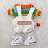 20Cm Cotton Doll Plush Clothes Cute Rainbow Outfit For Dolls(Outfit Only) Full Set