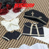 20Cm Cotton Doll Plush Palace Theme Clothes Cute Outfit For Dolls(Outfit Only) Black 娃衣