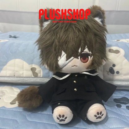 20Cm Bungo Stray Dogs Dazai Osamu Cat Stuffed Plushie Outfit Changeable Naked Doll With Bnoe And