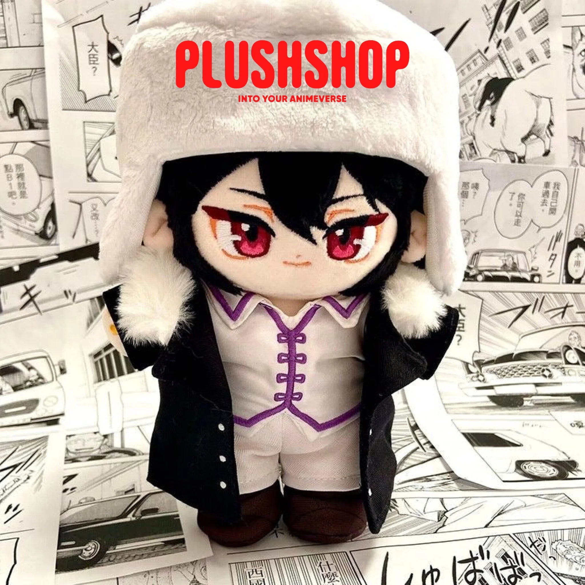 20Cm Bungo Stray Dogs Fyodor Dostoyevsky Stuffed Plushie Outfit Changeable Naked Dill With Outfit