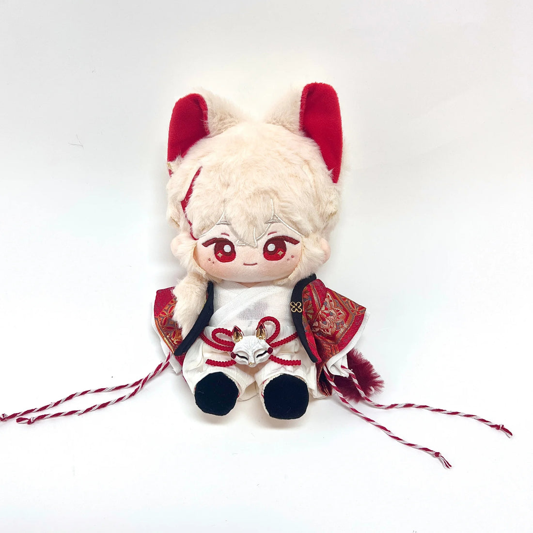 20Cm Genshin Impact Kazuha Plush Cute Doll Outfit Changeable Naked Doll With Bones+Outfit1 玩偶