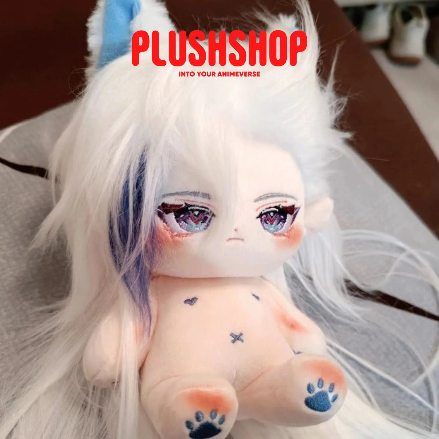 20Cm Genshin Impact Neuvillette Plush Cute Doll With Outfit(Pre-Order Ship Within 25 Days)