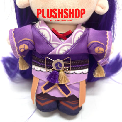 20Cm Genshin Impact Raiden Plush Cute Doll Outfit Changeable 玩偶