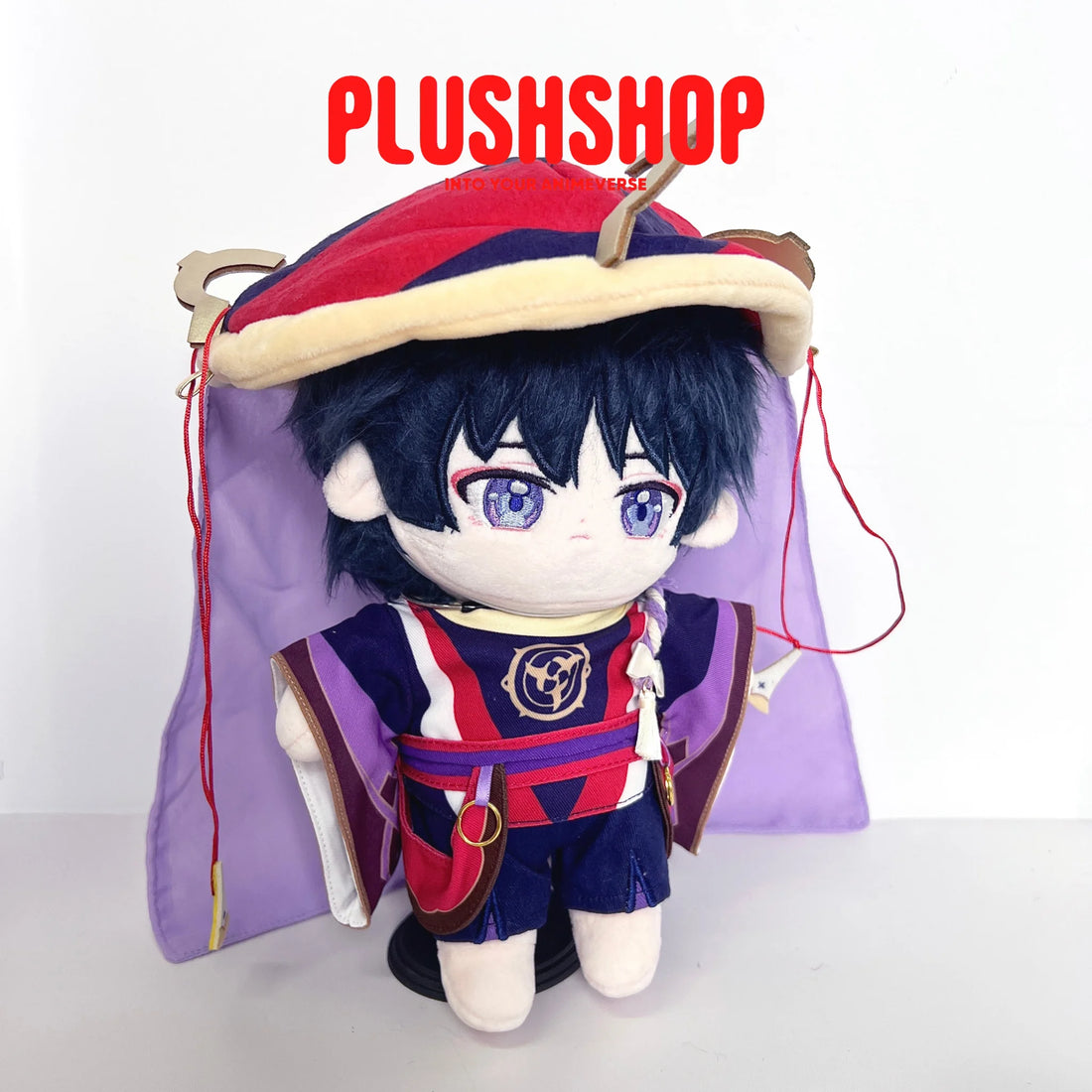 20Cm Genshin Impact Scaramouche Plush Cute Doll Outfit Changeable 玩偶