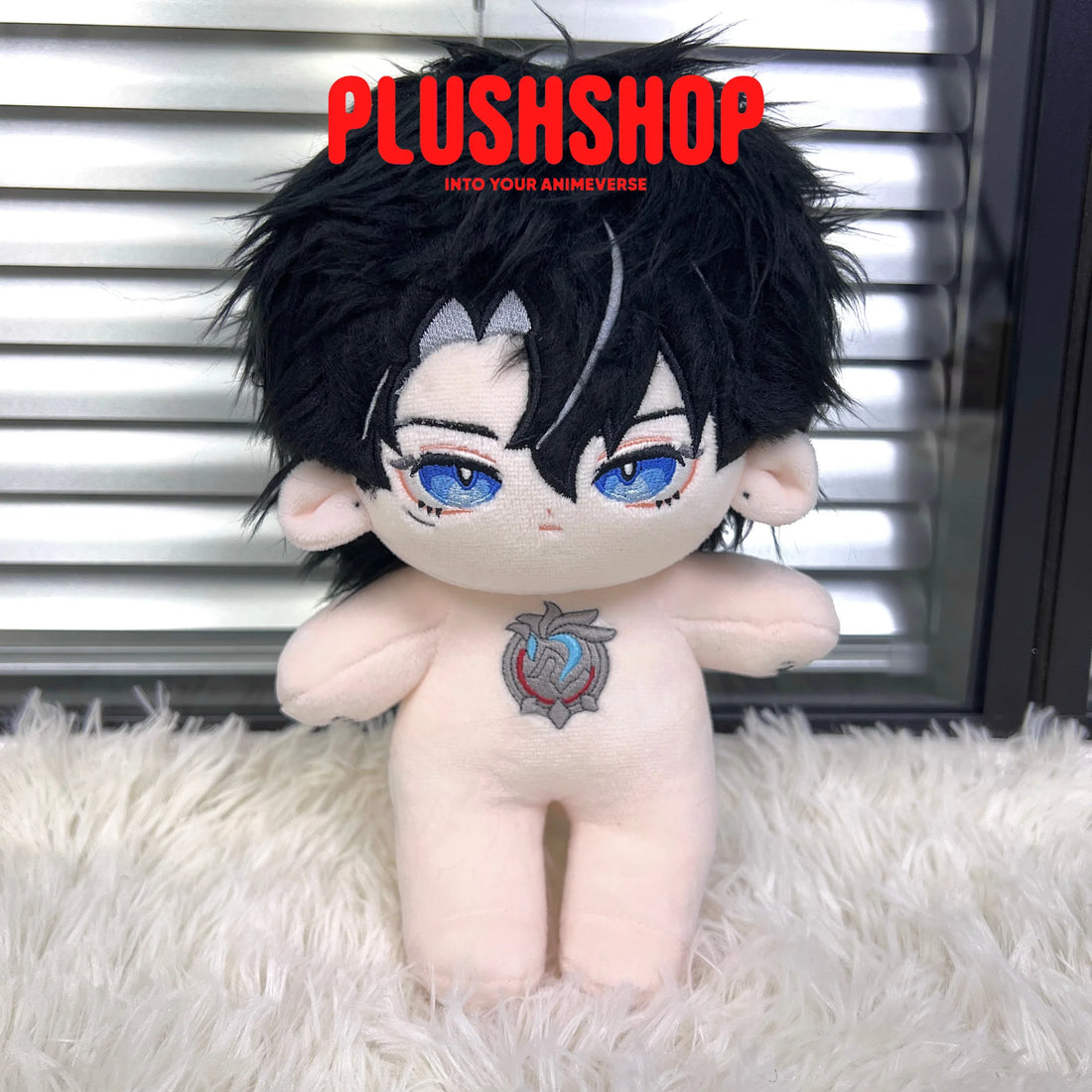20Cm Genshin Impact Wriothesley Plush Cute Doll Outfit Changeable Naked Doll With Bones