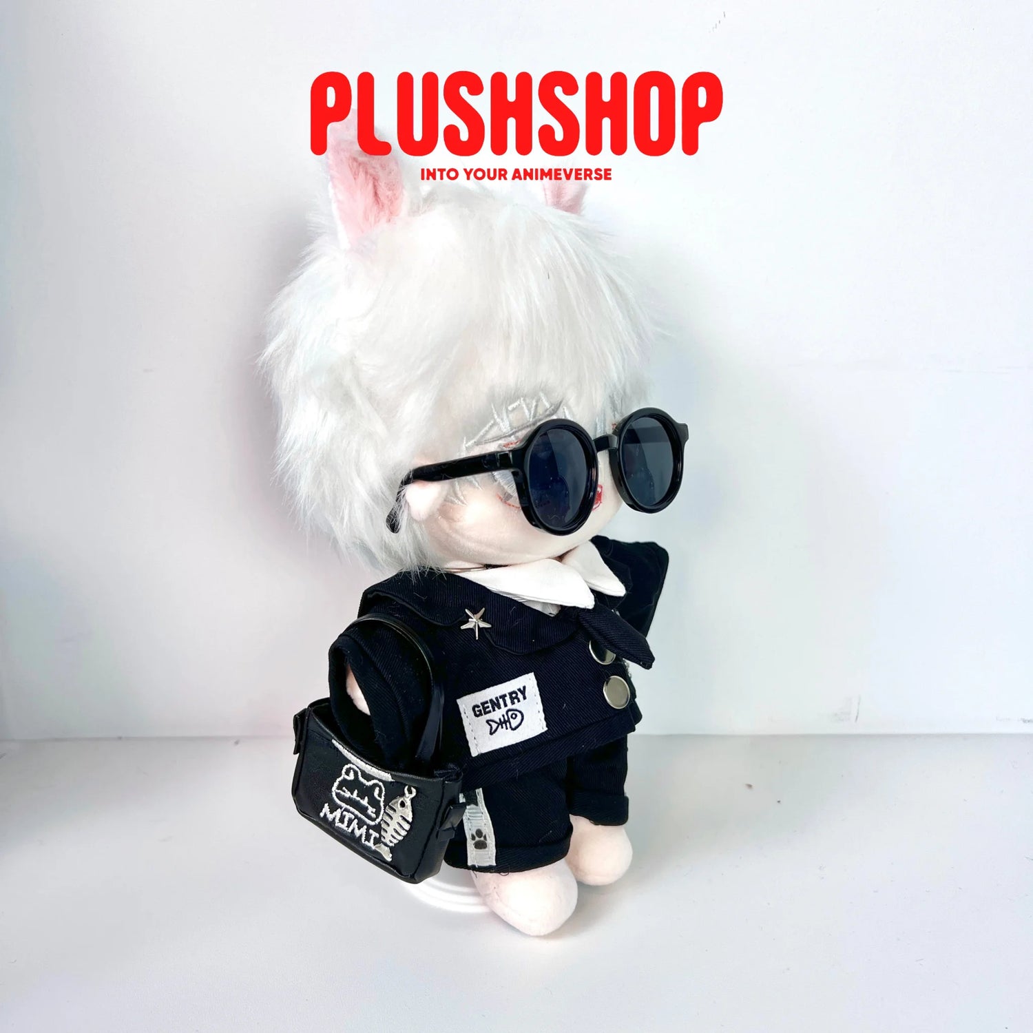20Cm Jujutsu Kaisen Gojo Satoru Cotton Doll Stuffed Plushie Outfit Changeable 玩偶
