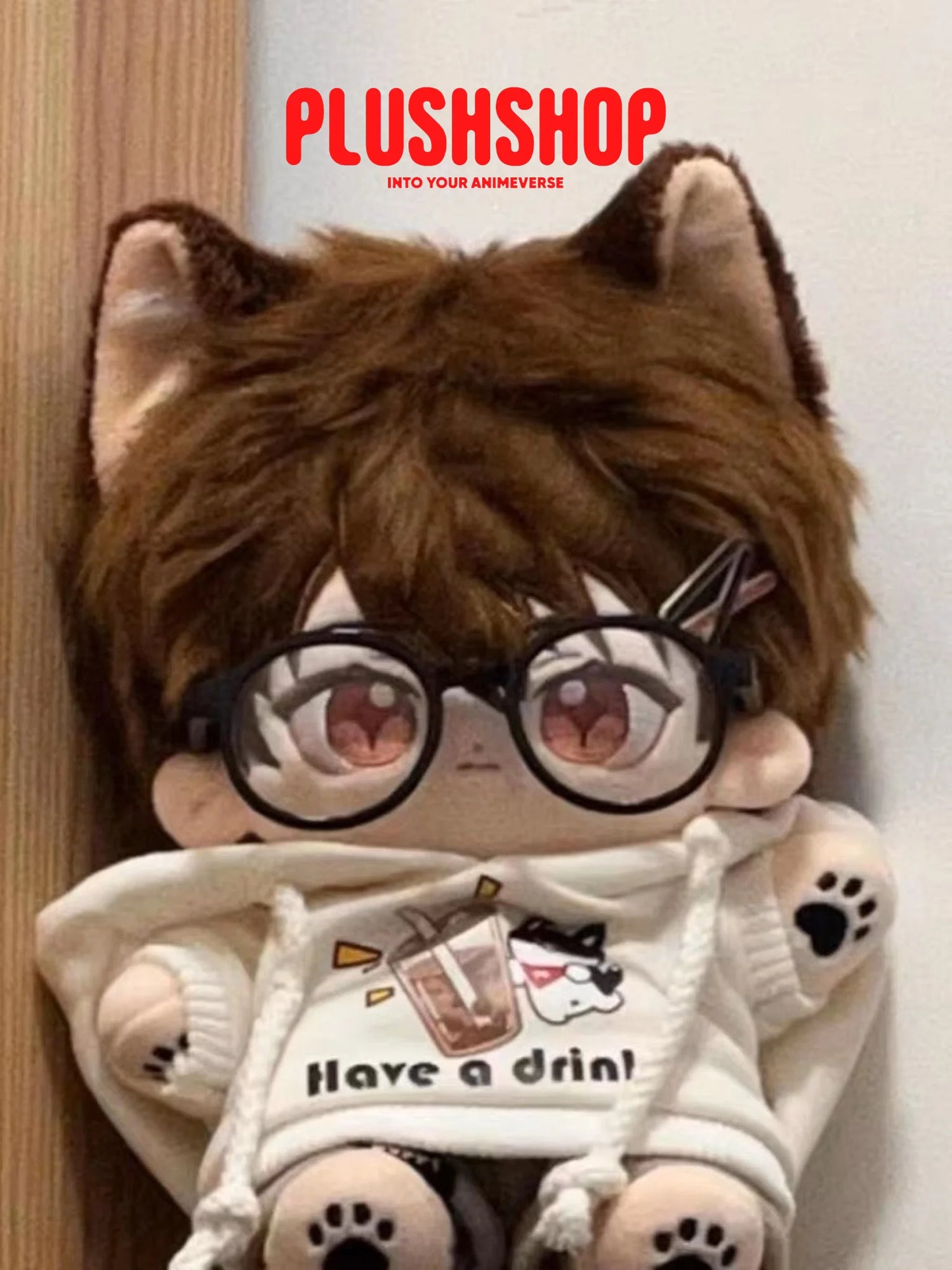 20Cm Tears Of Themis Luke Pearce Stuffed Plushie Outfit Changeable Doll With Otfit+Ear+Glasses