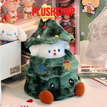 30Cm Cute Plush Christmas Tree Desktop Decoration Cotton Doll Outfit A 毛绒装饰