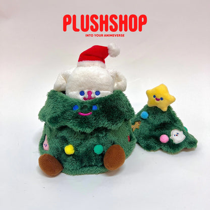 30Cm Cute Plush Christmas Tree Desktop Decoration Cotton Doll Outfit B 毛绒装饰