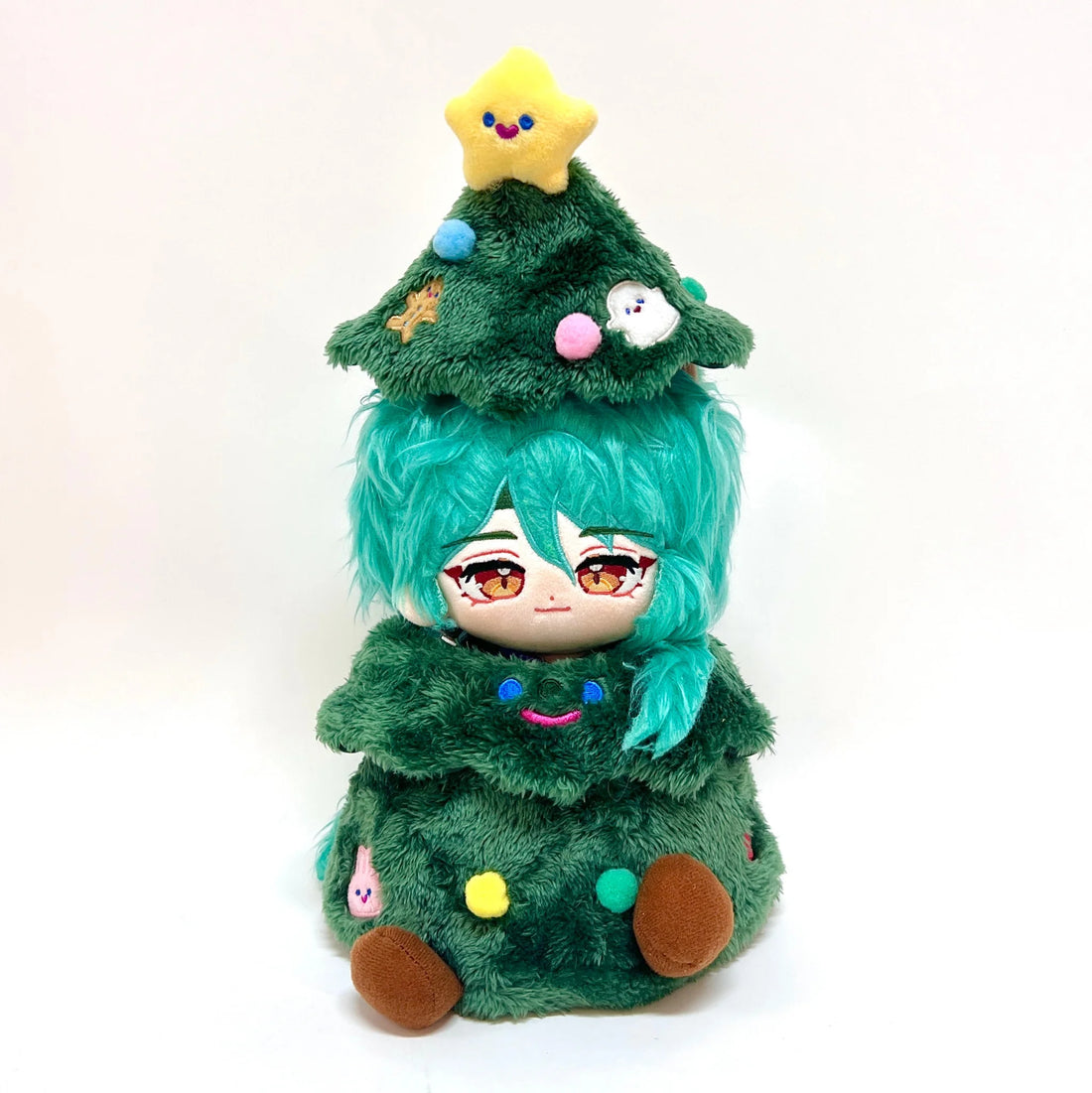 30Cm Cute Plush Christmas Tree Desktop Decoration Cotton Doll Outfit 毛绒装饰