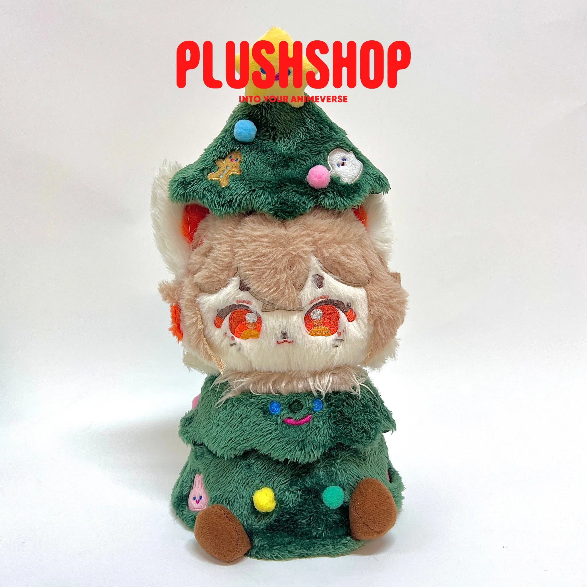 30Cm Cute Plush Christmas Tree Desktop Decoration Cotton Doll Outfit 毛绒装饰