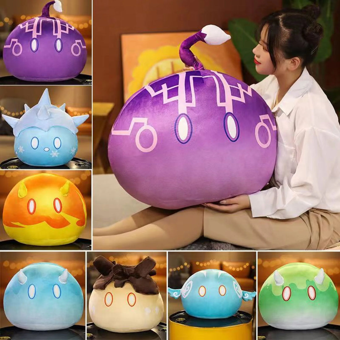35Cm Anime Genshin Impact Slimes Cute Pillow Plush Gift /