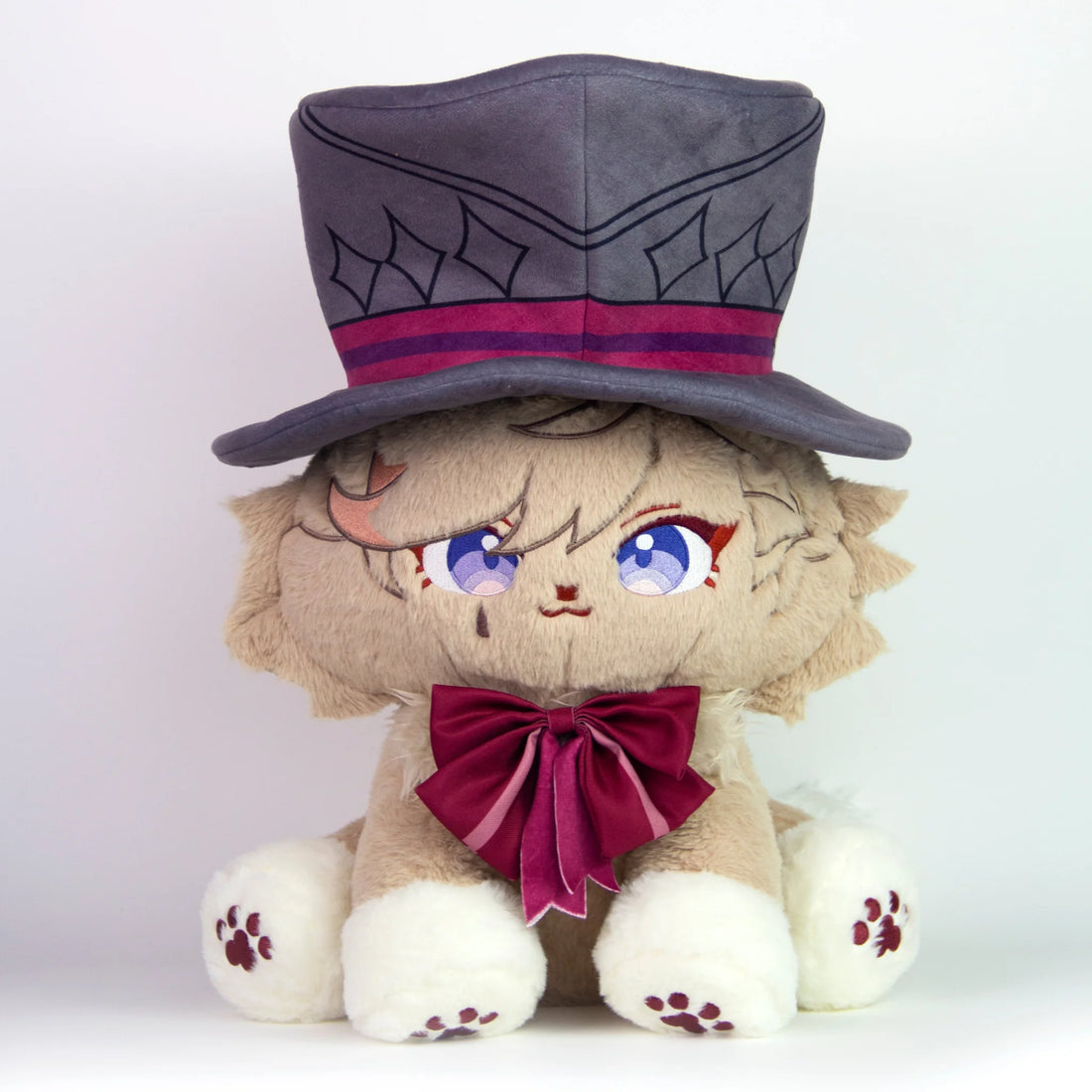 45Cm Genshin Lyney Plush Lyneymeow Cute Puppet With Detachable Hat (Ship Within 15 Days)