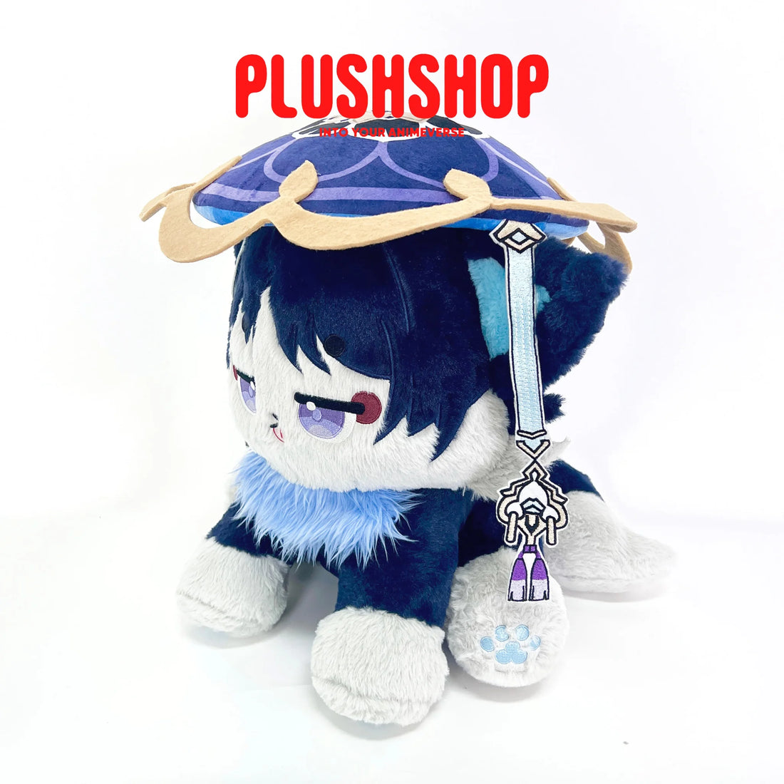 45Cm Genshin Wanderer Plush Wanderermeow Cute Puppet With Detachable Hat (Pre-Order) 玩偶
