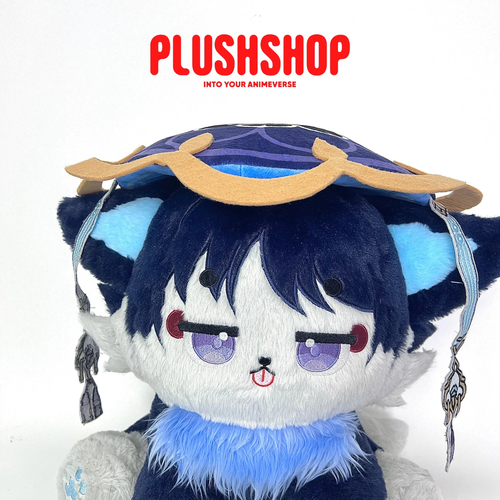 45Cm Genshin Wanderer Plush Wanderermeow Cute Puppet With Detachable Hat (Pre-Order) 玩偶