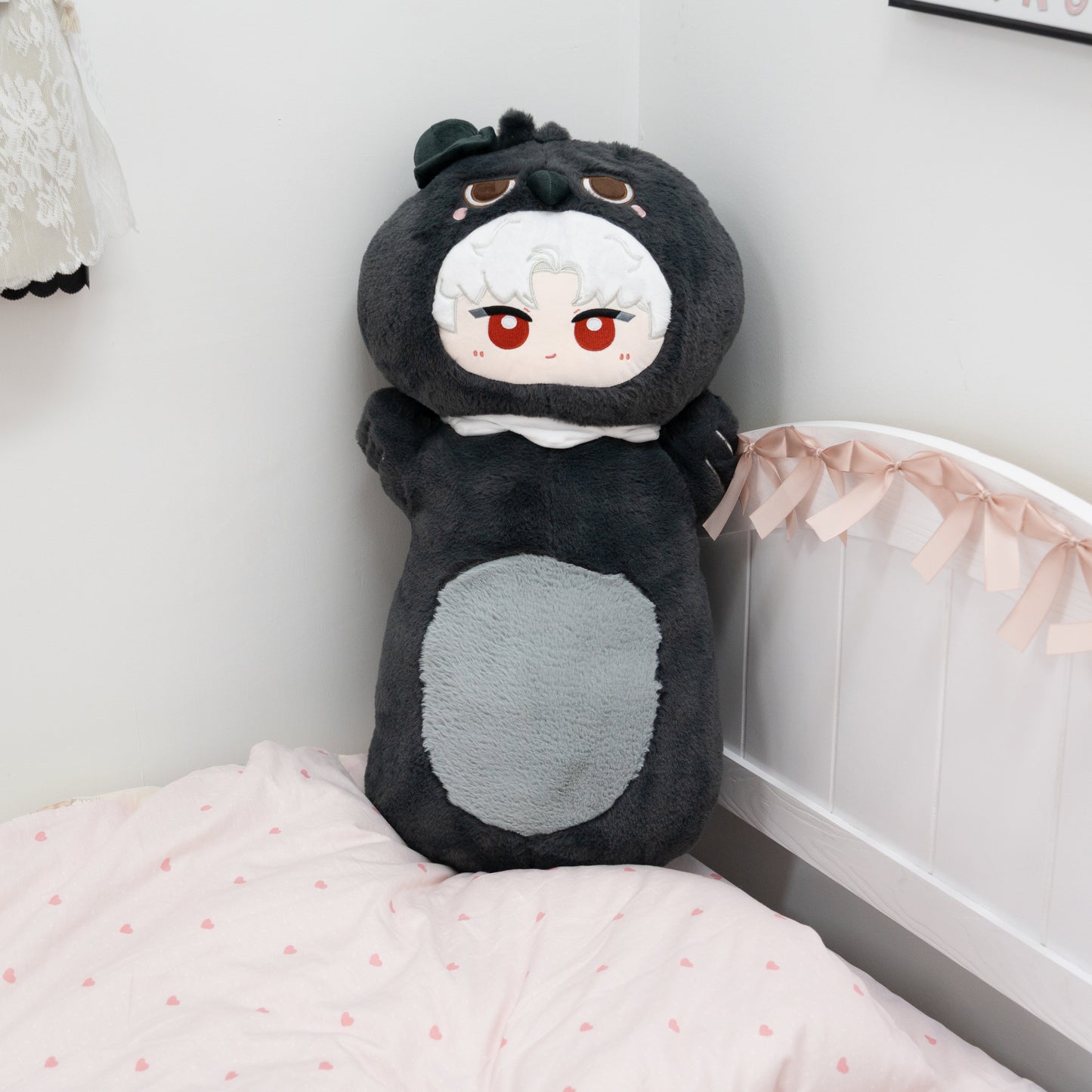 Sylus Grumpy Crow Pillow