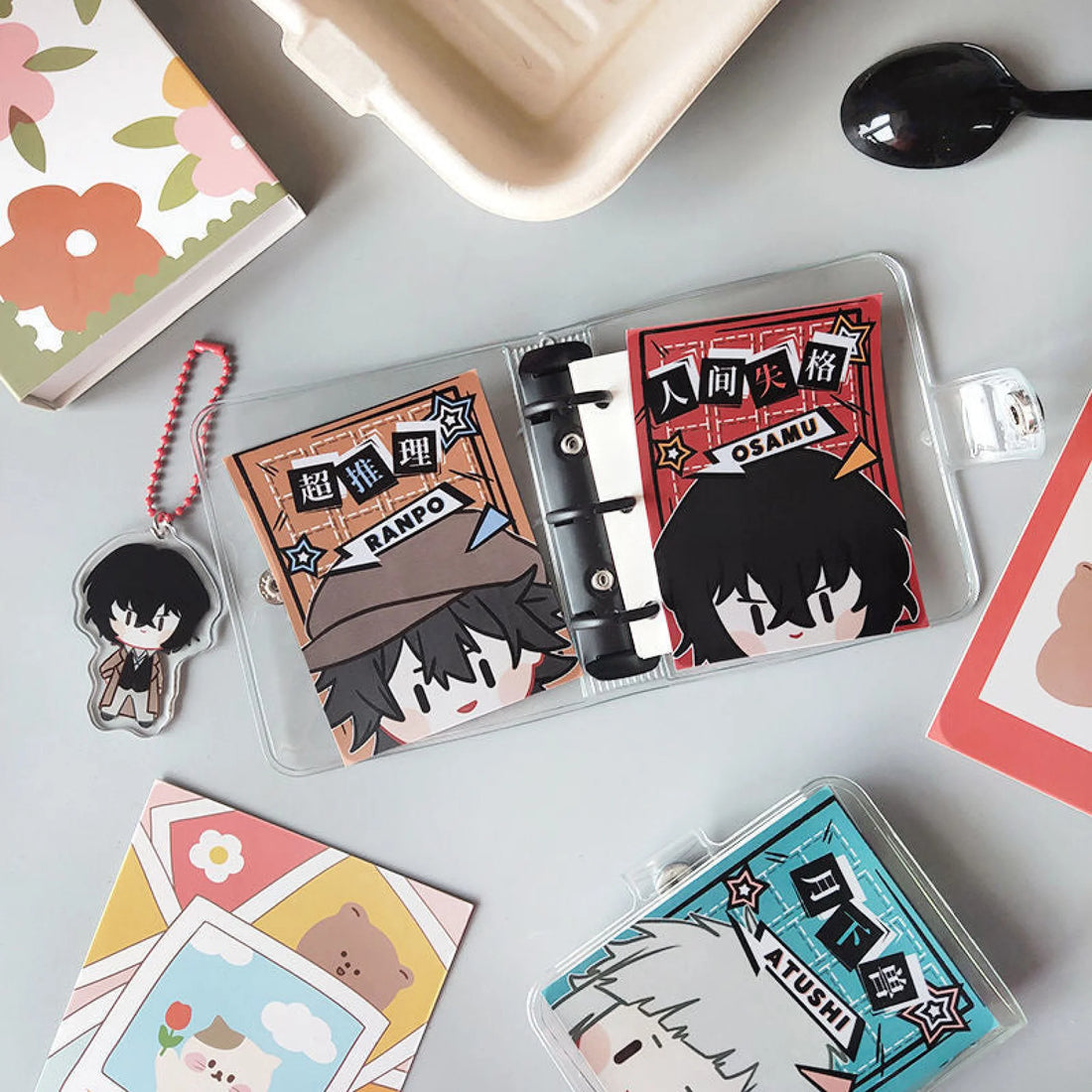 Bungo Stray Dogs Cute Notebook With Keychain 本子