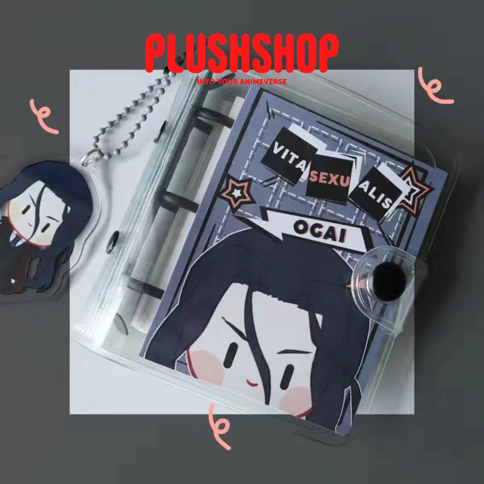 Bungo Stray Dogs Cute Notebook With Keychain Mori Ougai 本子