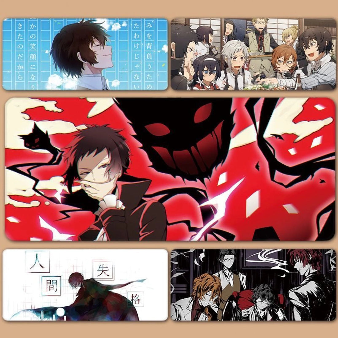 Bungo Stray Dogs Characters Theme Mouse Pad 鼠标垫