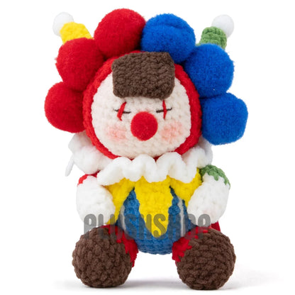 Crochet Clown Keychain - 6inch Crochet Clown (IN STOCK) - 玩偶