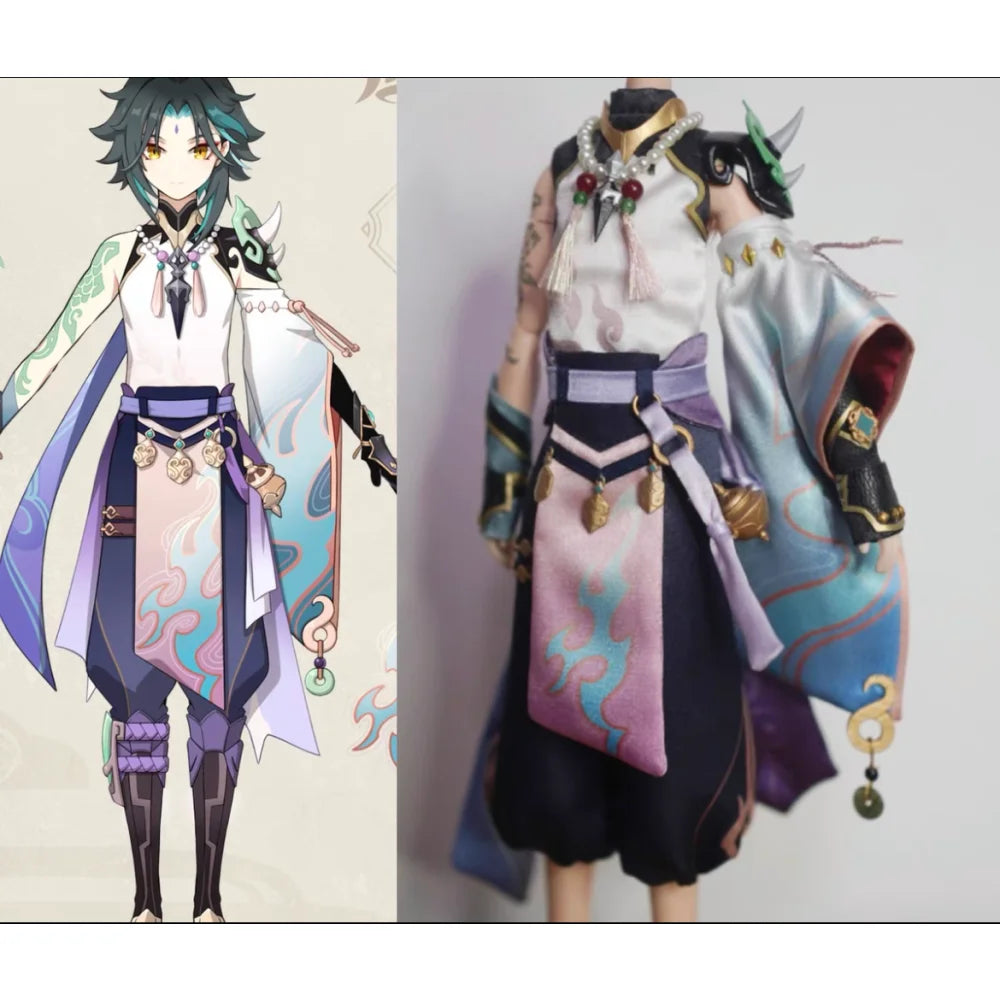 Customerized Genshin Xiao Bjd With Skin Outfit Head Body Outfit Wig Full Set Included