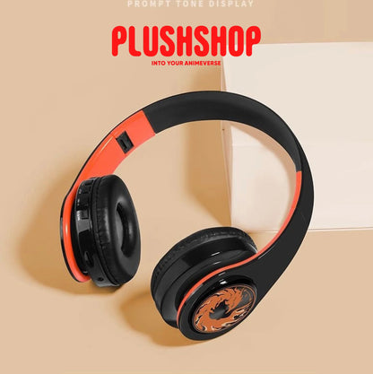Genshin Diluc Headphone Earphone Wireless With Microphone Hifi Stereo Foldable Lightweight Headset