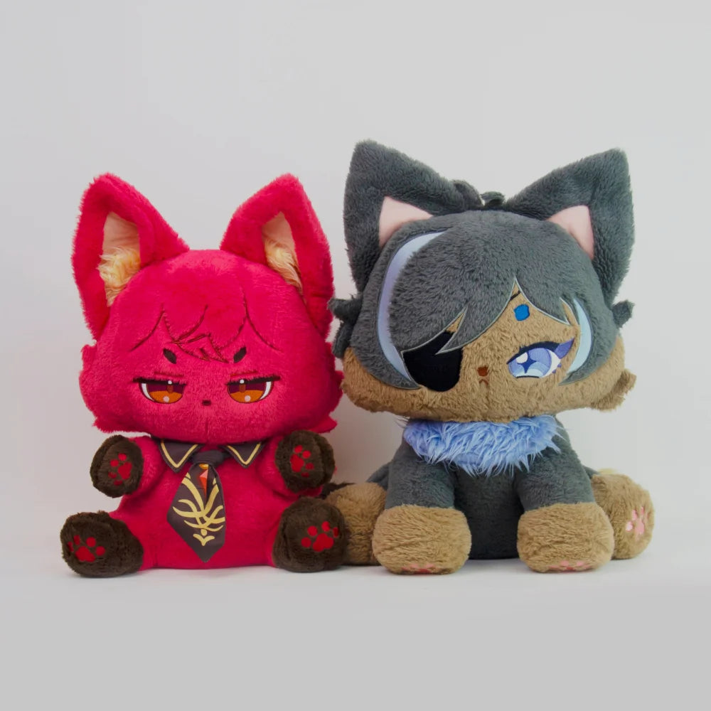 Genshin Impact Dilucmeow &amp; Kaeyameow Plushie Combo Pack 45Cm +