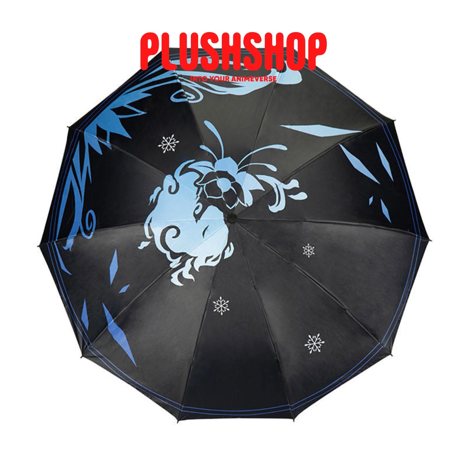 Genshin Furina Compact Folding Umbrella Neuvillette Auto Windproof Travel With 10 Ribs Ganyu 雨伞
