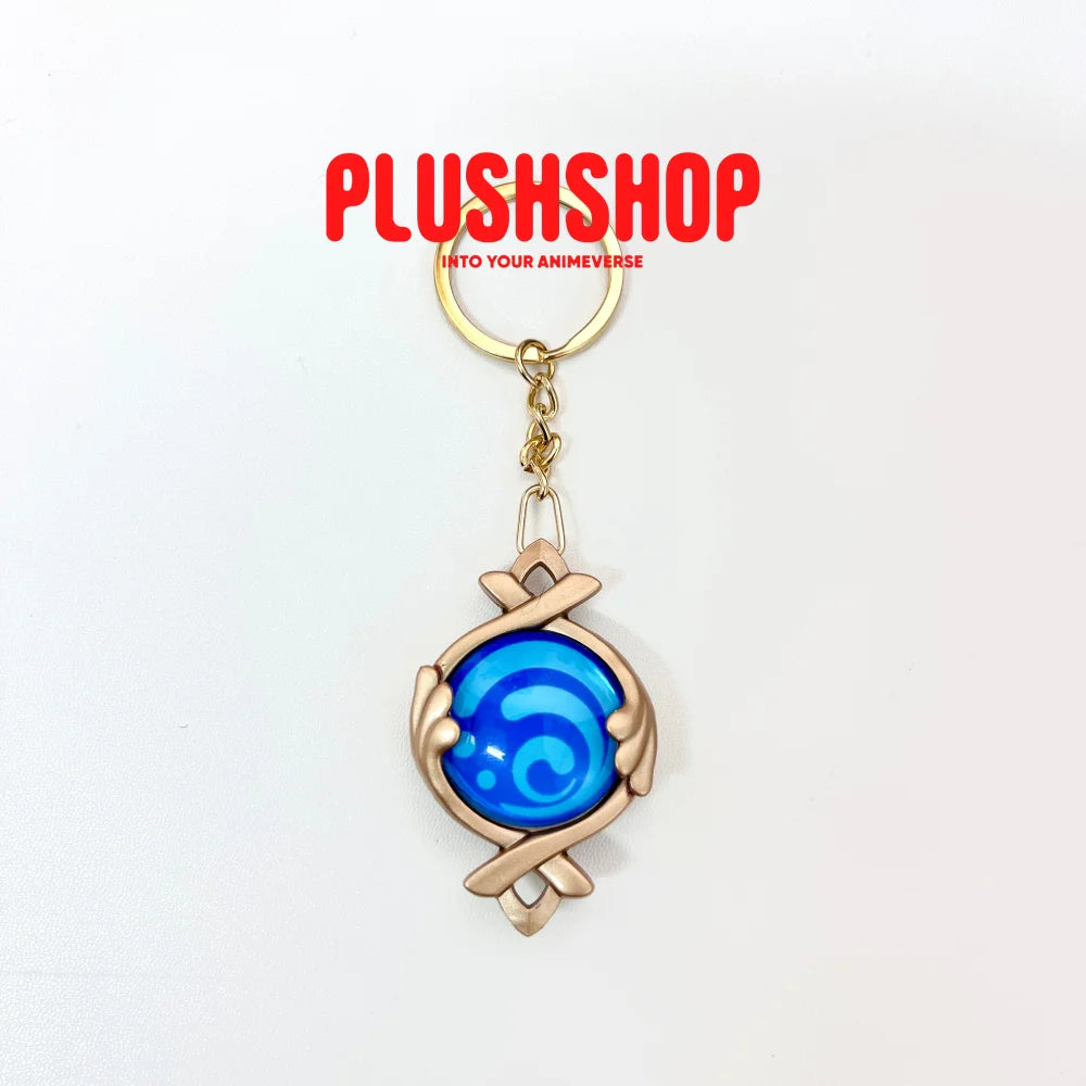 Genshin Impact Character Furina Vision Keychain Brooch Necklace Fontaine Hydro 钥匙扣