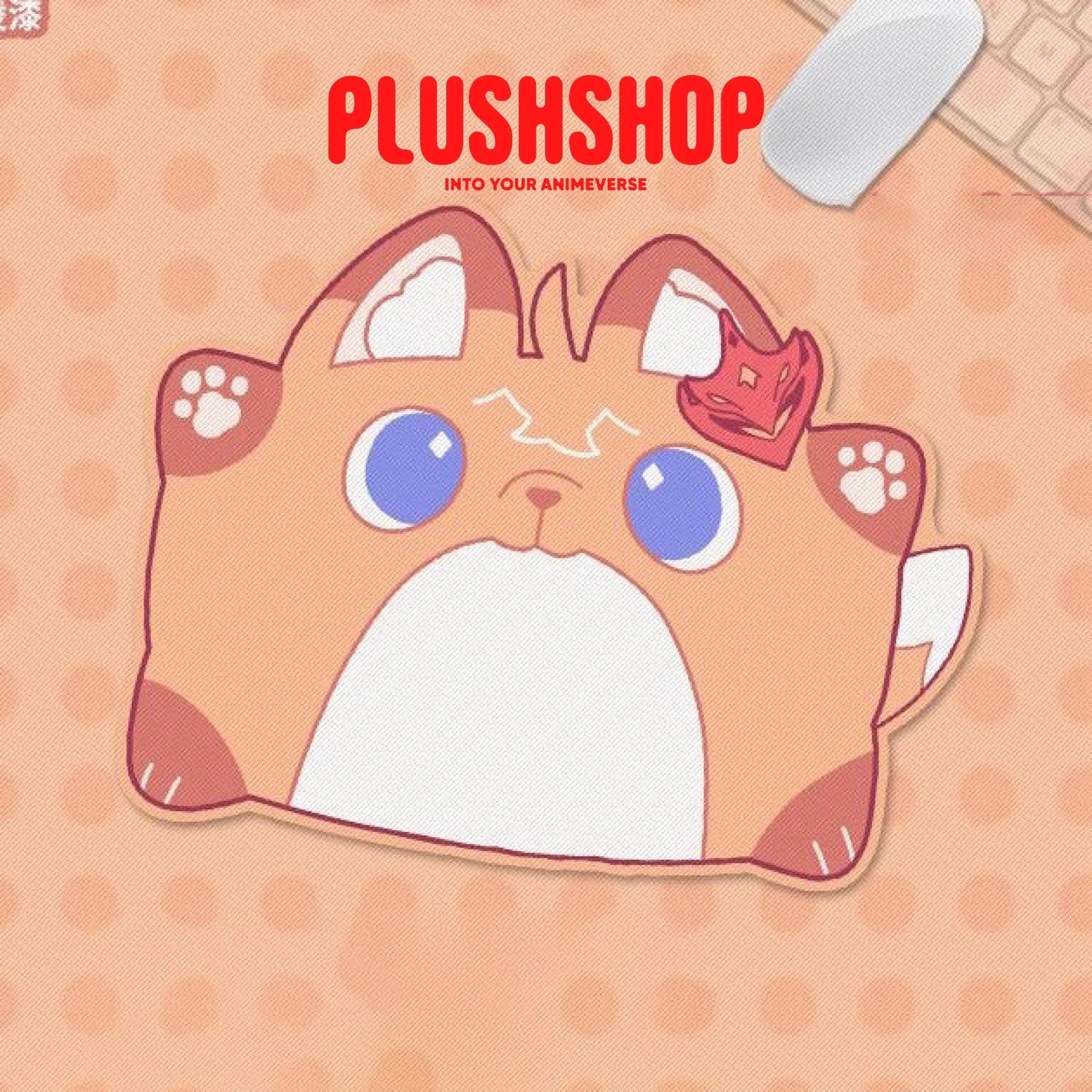 Genshin Impact Characters Cat Mouse Pad Tartaglia