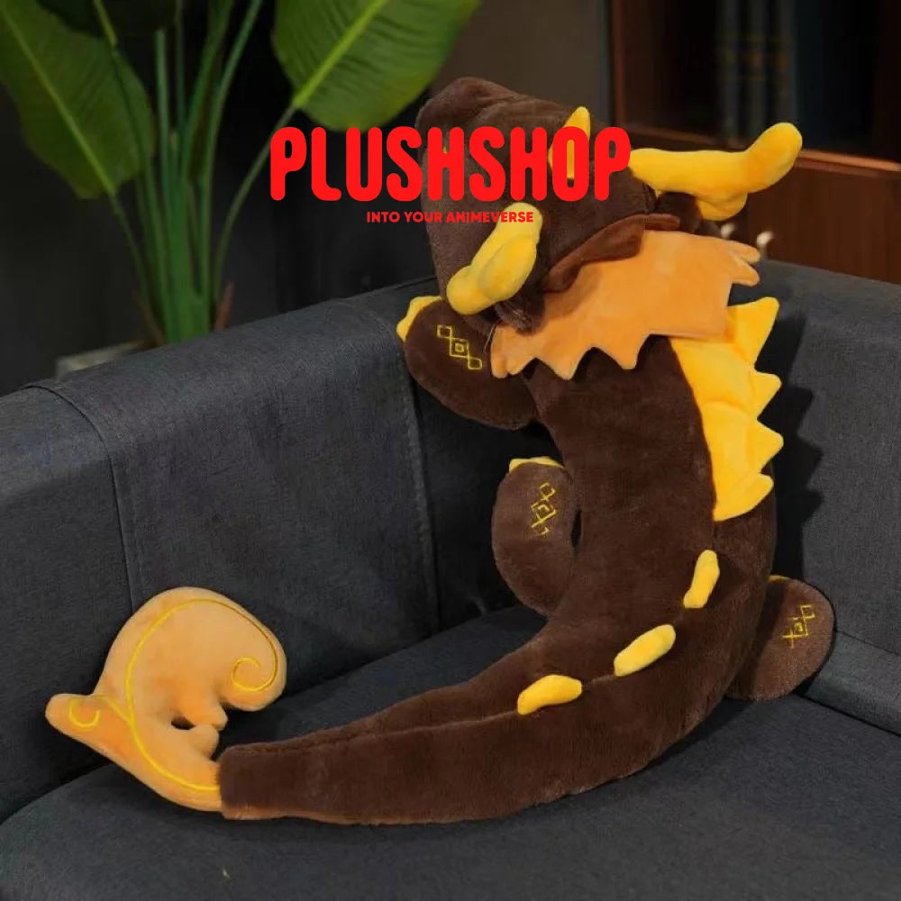 Genshin Impact &Honkai Starrail Characters Zhongli Danheng Themed Dragon-Shaped Pillow