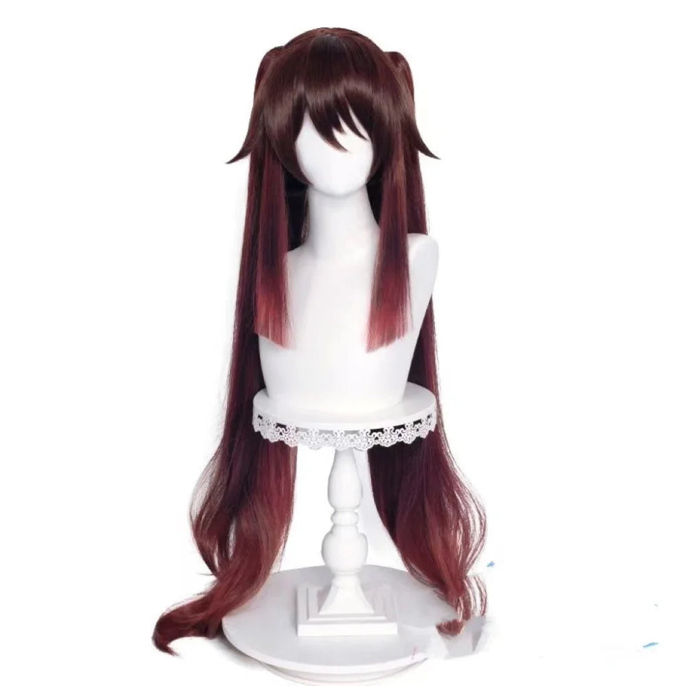 Genshin Impact Hutao Cosplay Wig Wig+Wig Net+Anti-Slip Belt Of Wig