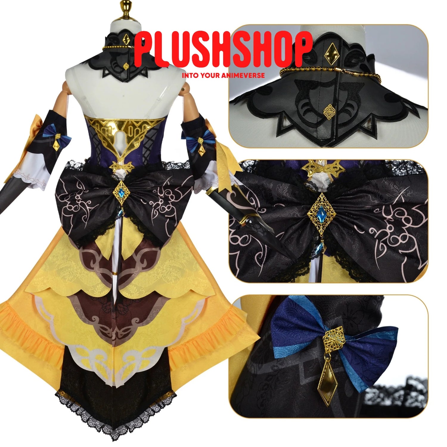 Genshin Impact Navia Cosplay Costume Full Set Cosplay 套装