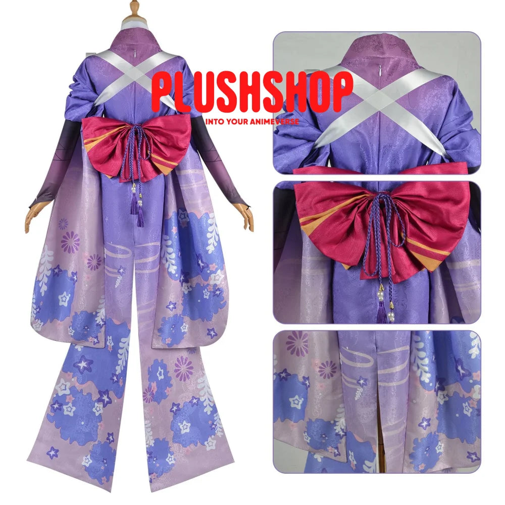 Genshin Impact Raiden Cosplay Outfit Clothes Full Set 女装